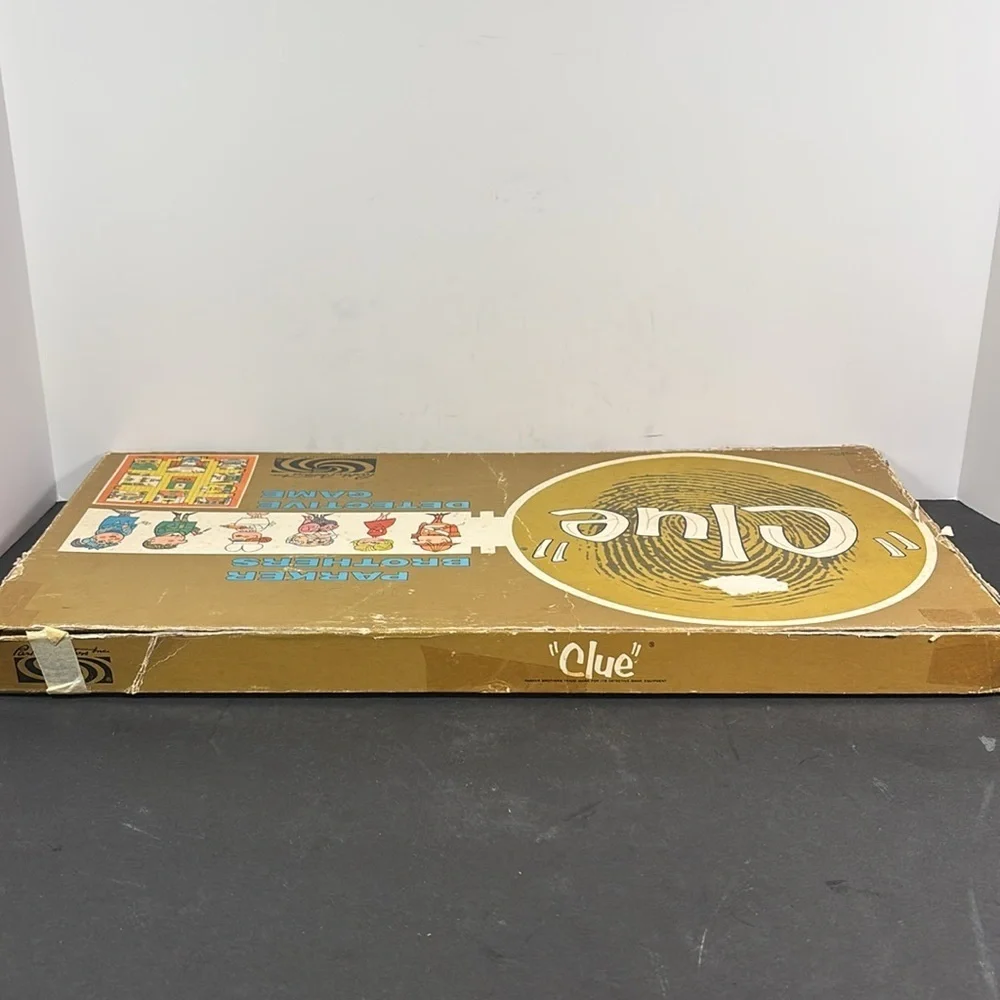 Vintage 1963 Clue Board Game by Parker Brothers – Detective Game